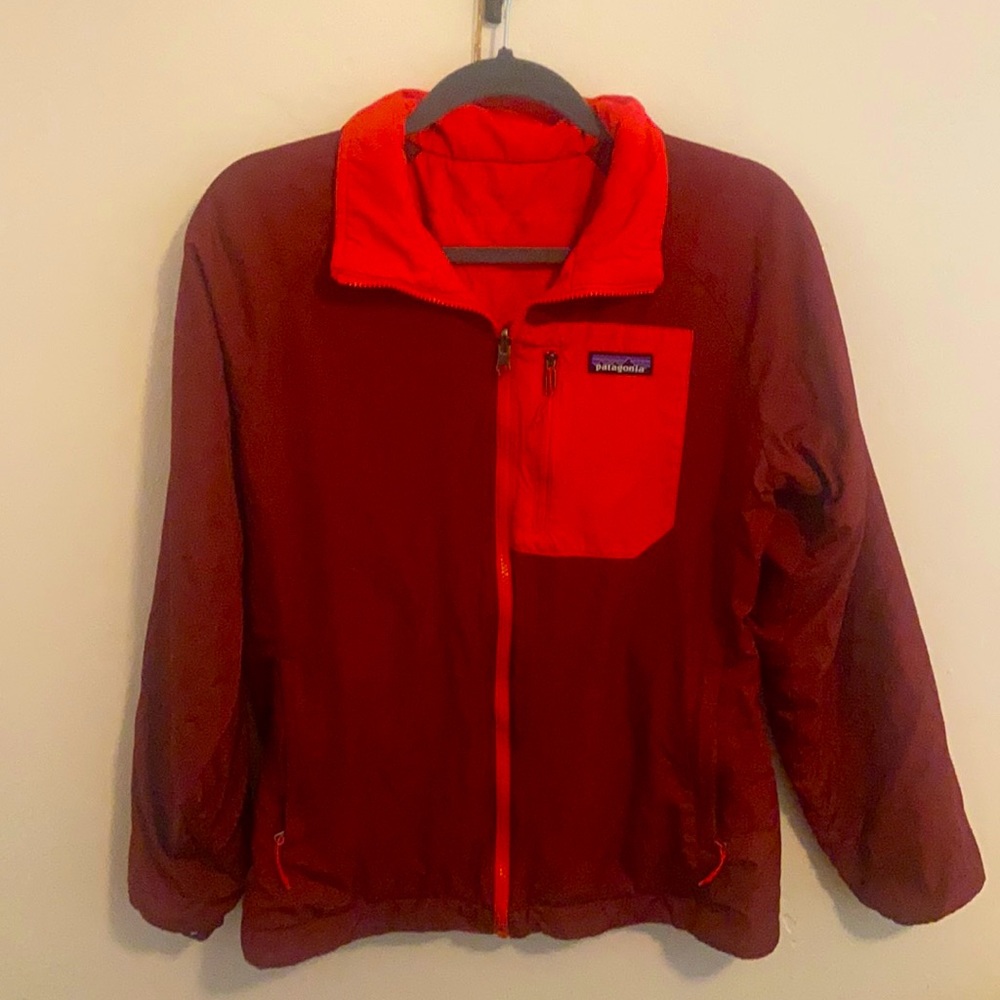 Patagonia, Reversible, Red, Zip-down, Down Jacket